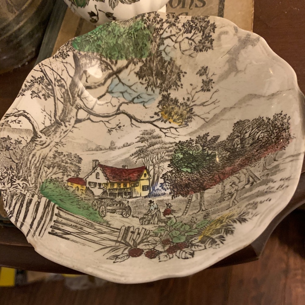 J & G MEAKIN Welcome Home pattern Bowl